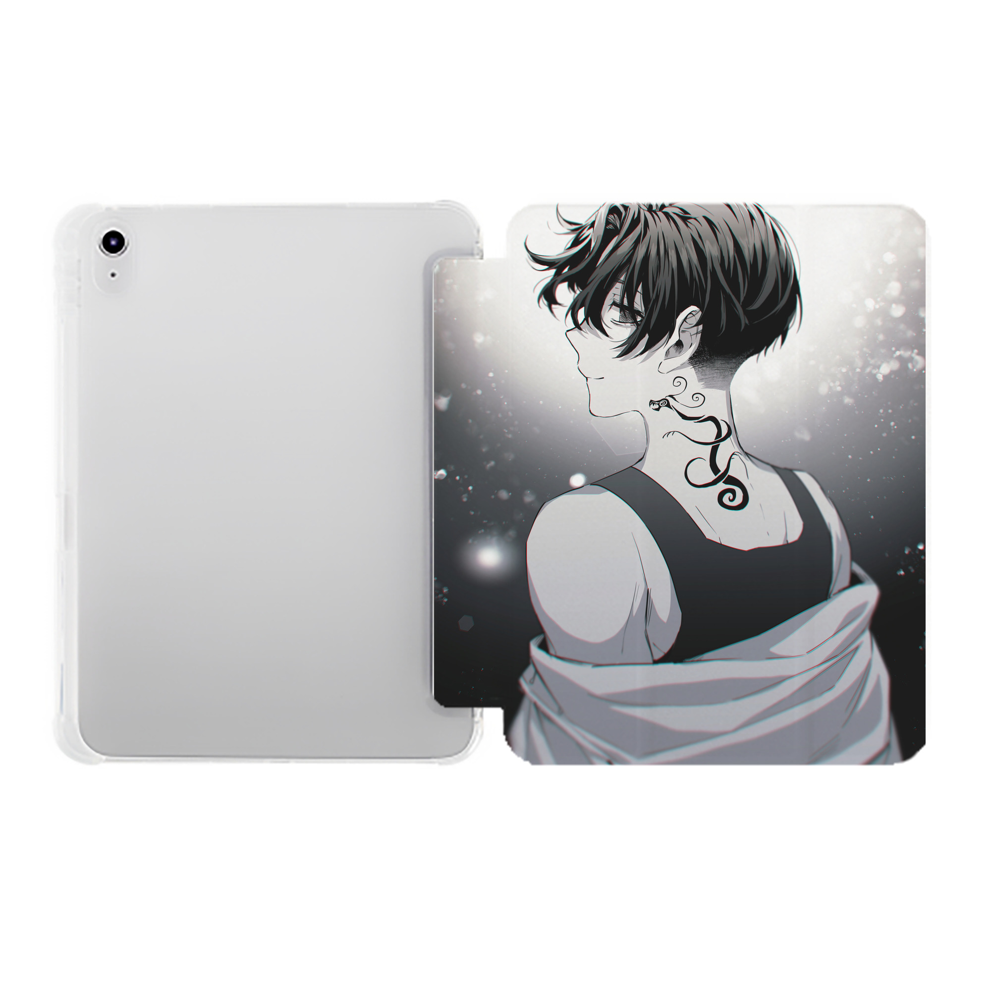 （画像用） 東京リベンジャーズ Tokyo Revengers IPad ケース ペン収納付き 三つ折りスタンド PUレザー×シリコン 対応機種9.5/10.5/10.9インチ